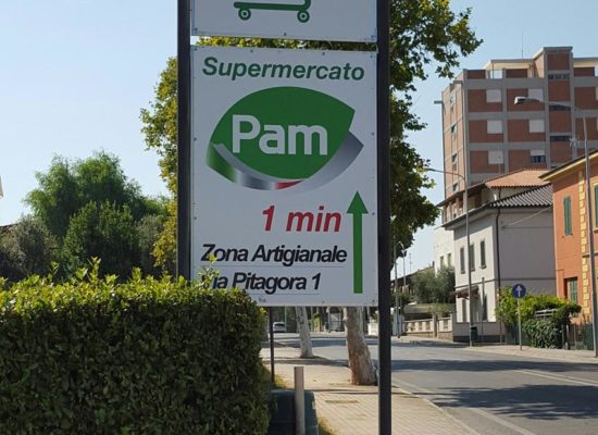 Comunicazione Esterna Permanente – Cliente Supermercato PAM – San Vincenzo – LI