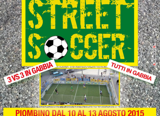 Grafica Locandina A3 e Volantini A5 – Street Soccer Piombino